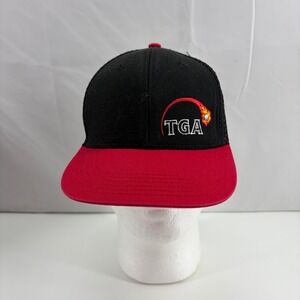 Air Force One TGA Premier Junior Golf Trucker Hat Kids Black Red Snapback Cap